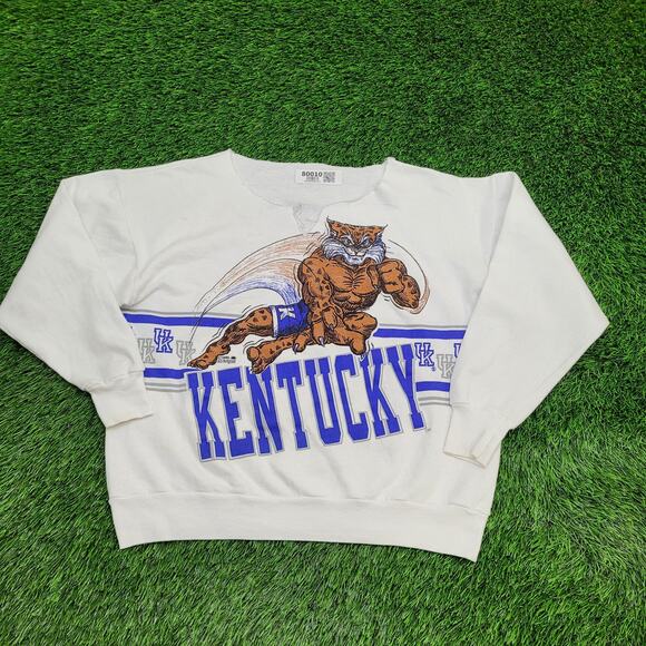 Vintage Kentucky Wildcats Sweatshirt Womens XL 22x23 Boxy - Picture 2 of 16